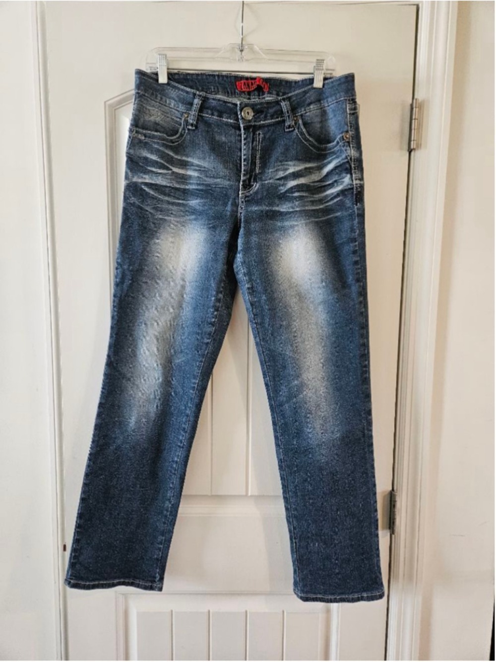 Women's Zana Di Vintage 90s Y2Ki Blue Denim Distressed Jeans Size 14